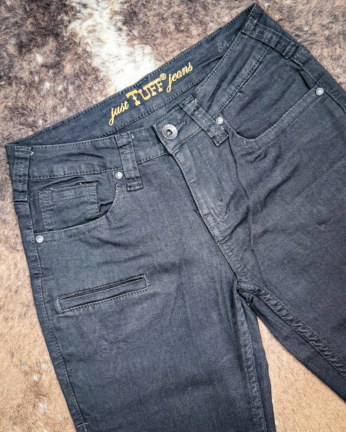 Black Sport Trouser Jeans by Cowgirl Tuff
