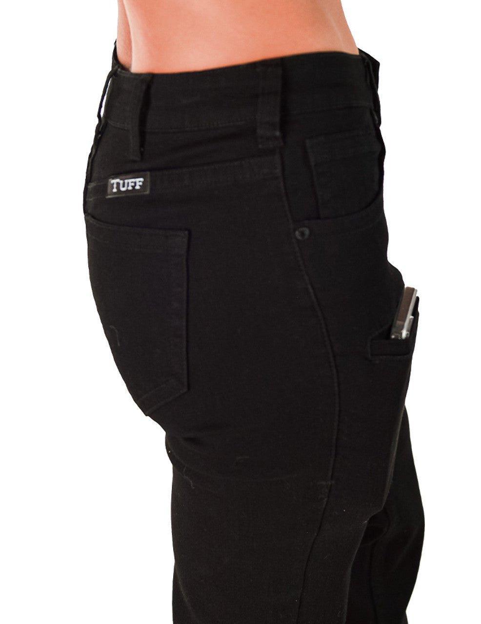 Black Sport Trouser Jeans by Cowgirl Tuff