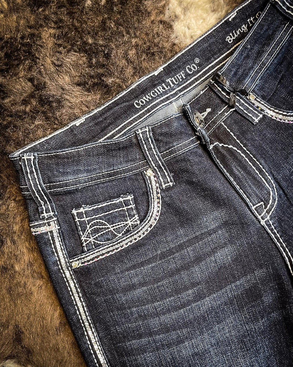 Cowgirl Tuff Bling It On Bootcut Jeans