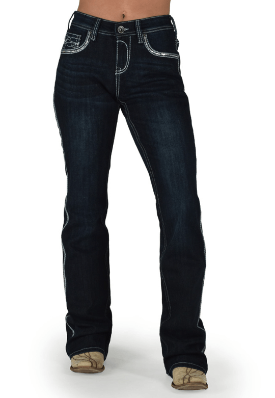 Cowgirl Tuff Bling It On Bootcut Jeans