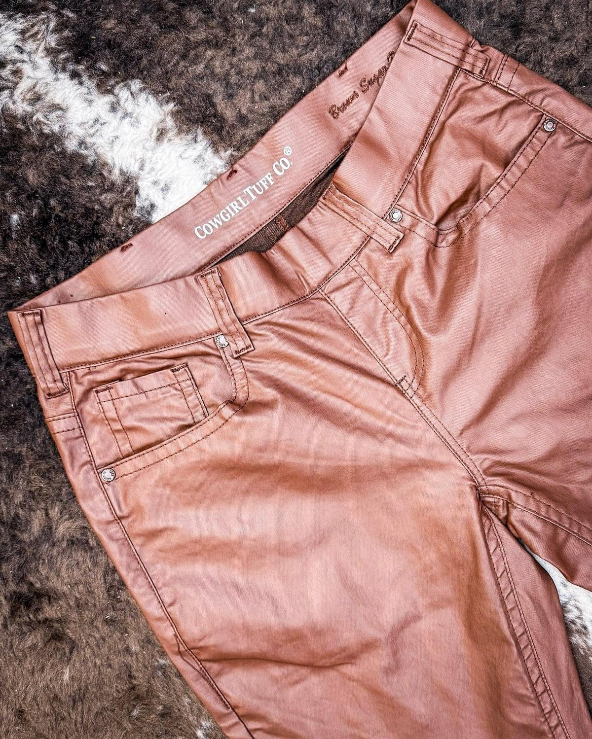 Cowgirl Tuff Brown Sugar Pull-On Trouser Jeans