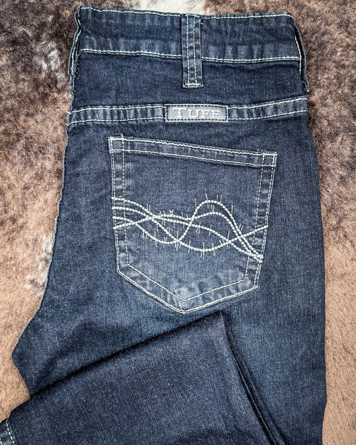 Dark Charcoal DFMI Bootcut Jeans by Cowgirl Tuff