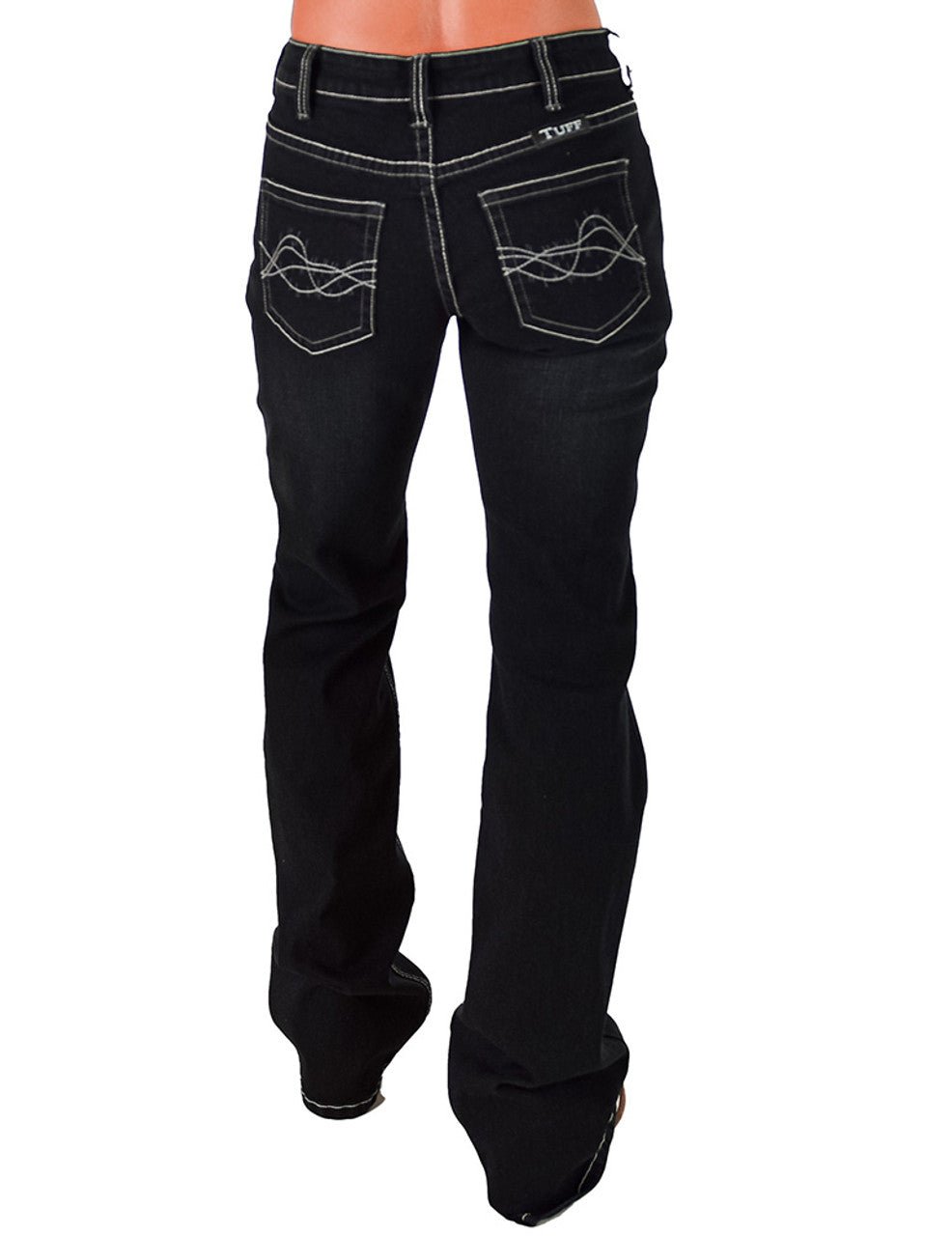 Dark Charcoal DFMI Bootcut Jeans by Cowgirl Tuff