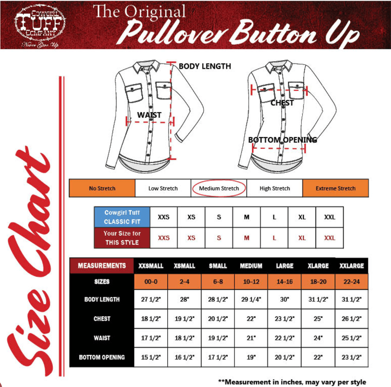Cowgirl Tuff Desert Hound Pullover Button Up with Silver Foil