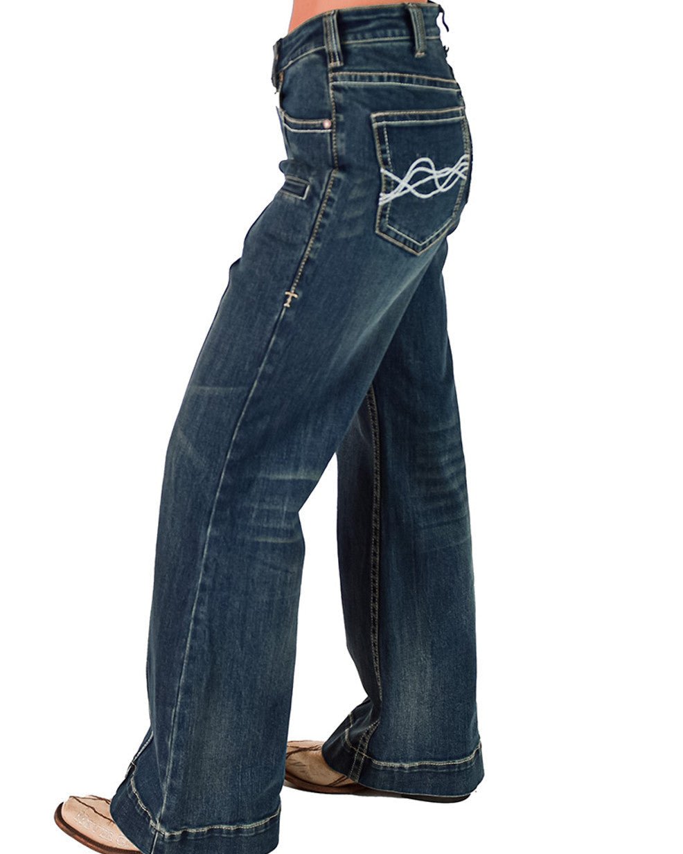 DFMI Wide Leg Trouser Jeans by Cowgirl Tuff