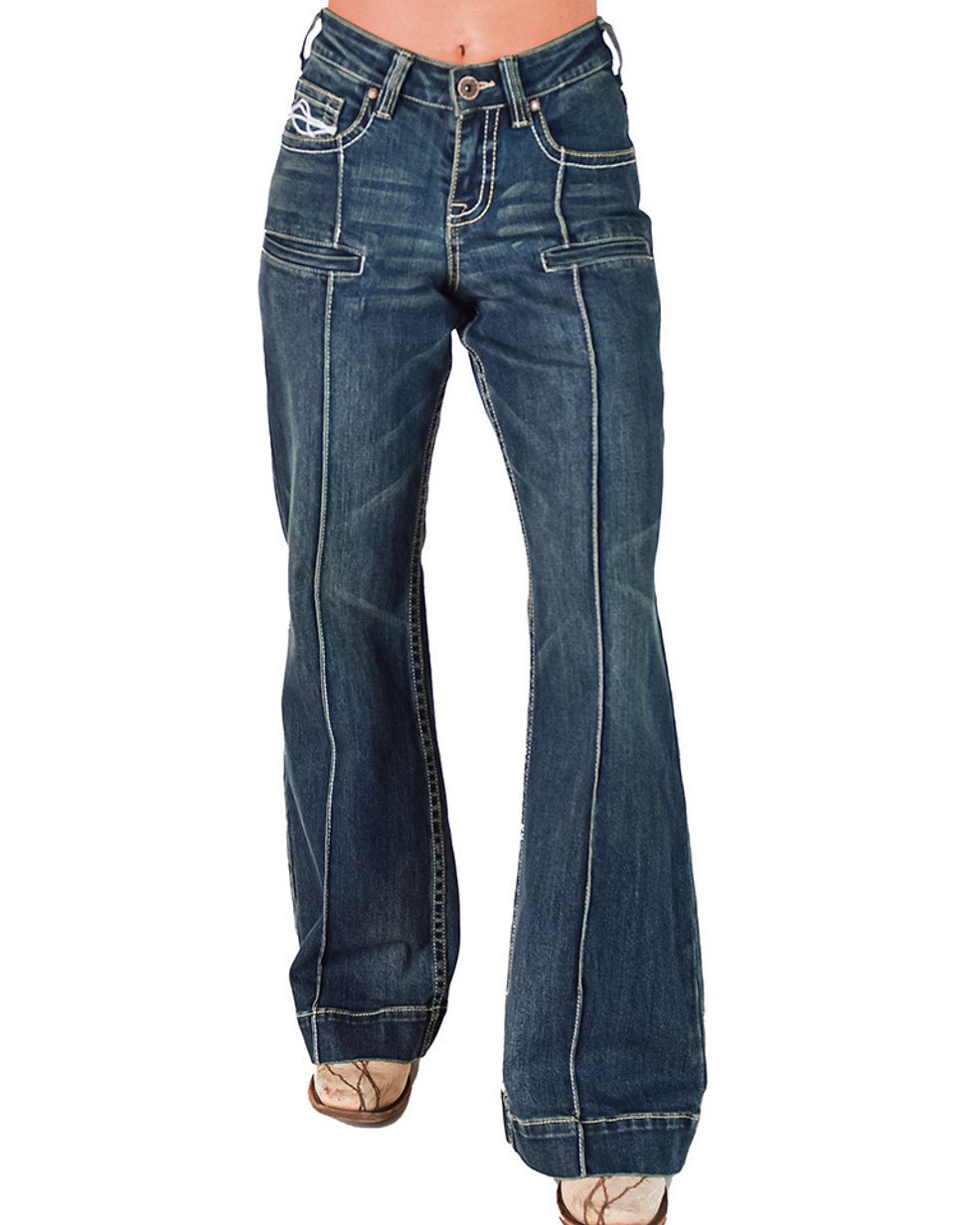 DFMI Wide Leg Trouser Jeans by Cowgirl Tuff