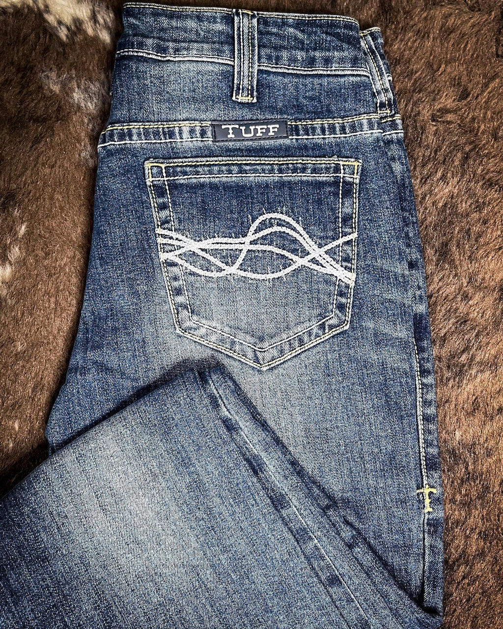 Cowgirl Tuff Don't Fence Me In Bootcut Jeans