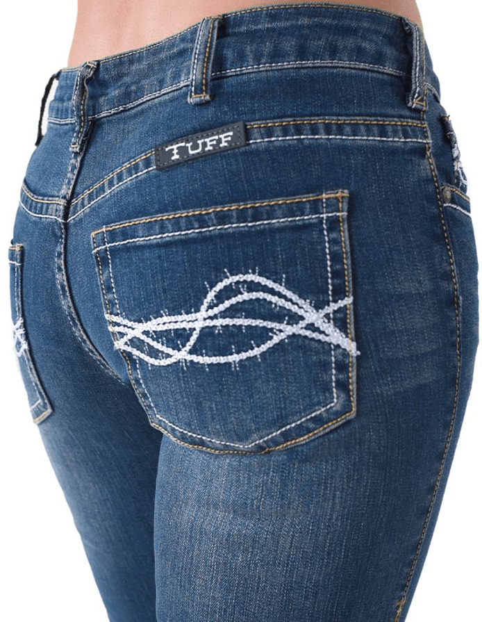 Cowgirl Tuff Don't Fence Me In Bootcut Jeans