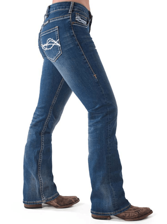 Cowgirl Tuff Don't Fence Me In Bootcut Jeans
