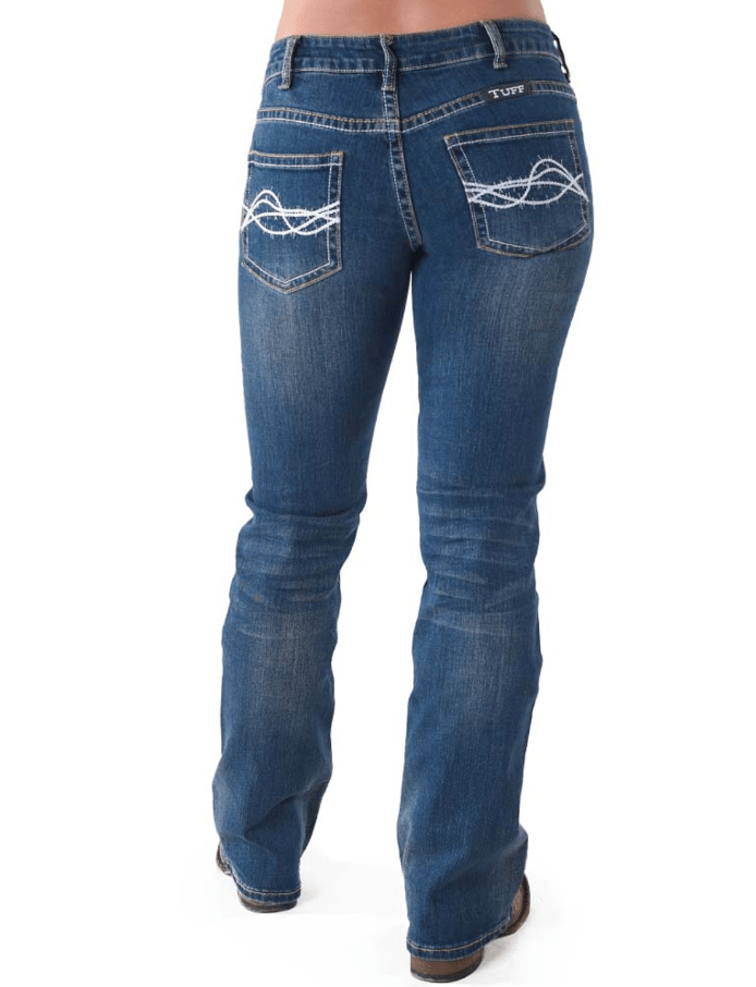 Cowgirl Tuff Don't Fence Me In Bootcut Jeans