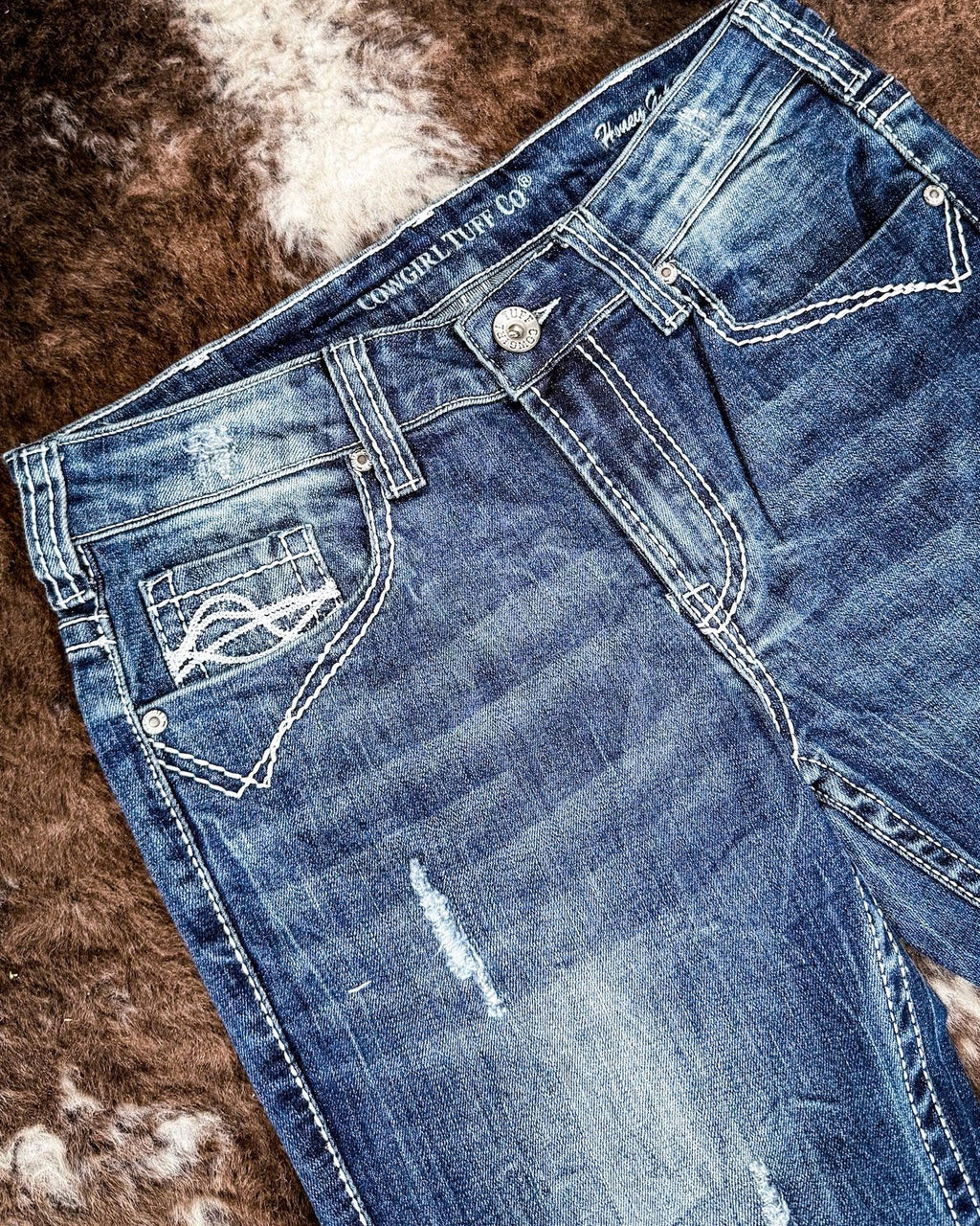 Cowgirl Tuff Honey Got Ripped II Bootcut Jeans