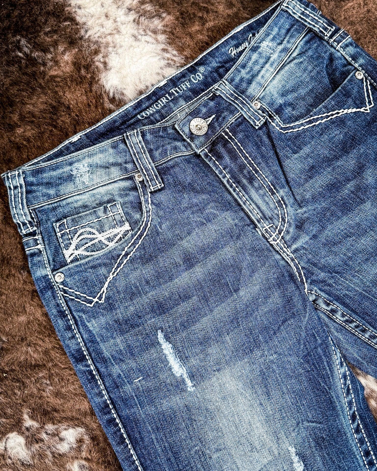 Cowgirl Tuff Honey Got Ripped II Bootcut Jeans