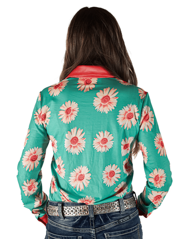 Cowgirl Tuff Sweet Daisy Darling Pullover Button Up