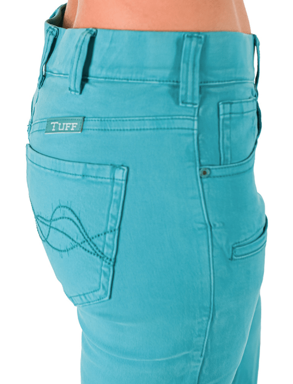 Cowgirl Tuff Turquoise Pull-On Trouser Jeans