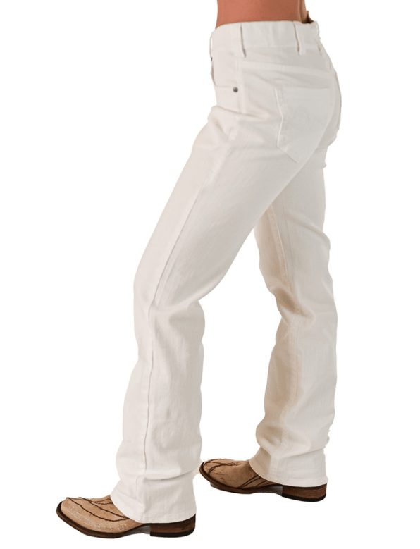 Cowgirl Tuff White Pull-On Bootcut Jeans