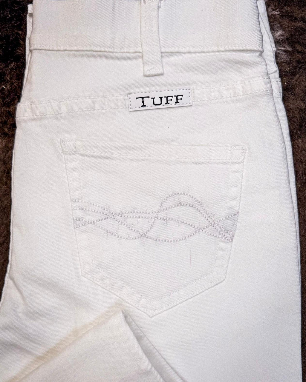 Cowgirl Tuff White Pull-On Bootcut Jeans