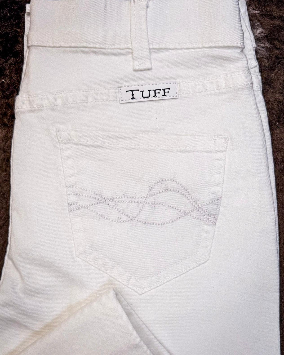 Cowgirl Tuff White Pull-On Bootcut Jeans