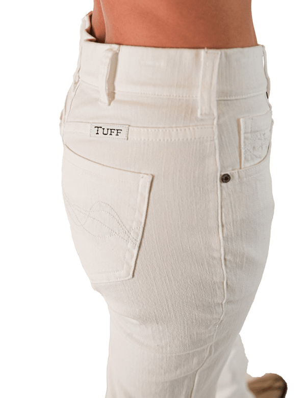 Cowgirl Tuff White Pull-On Bootcut Jeans