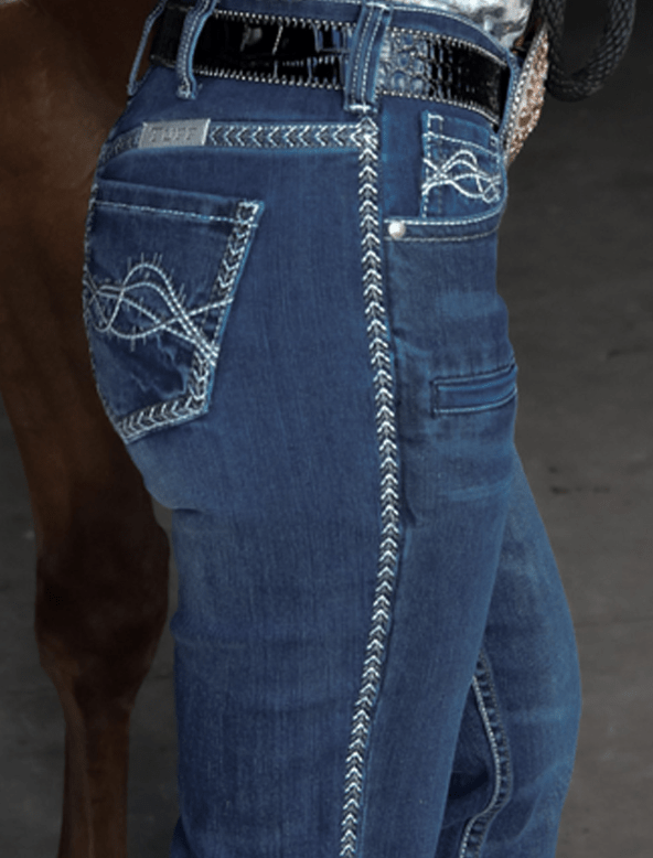 Cowgirl Tuff ZigZag Bootcut Jeans