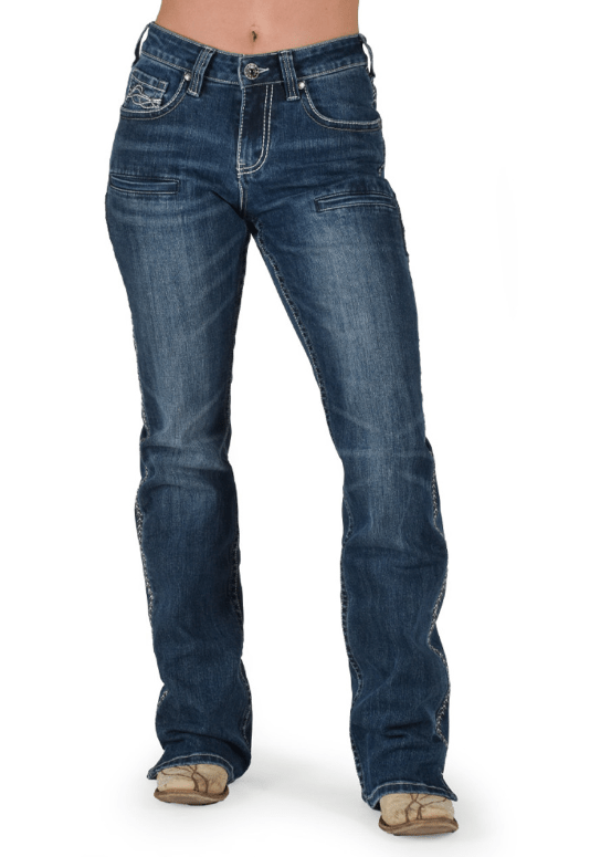 Cowgirl Tuff ZigZag Bootcut Jeans