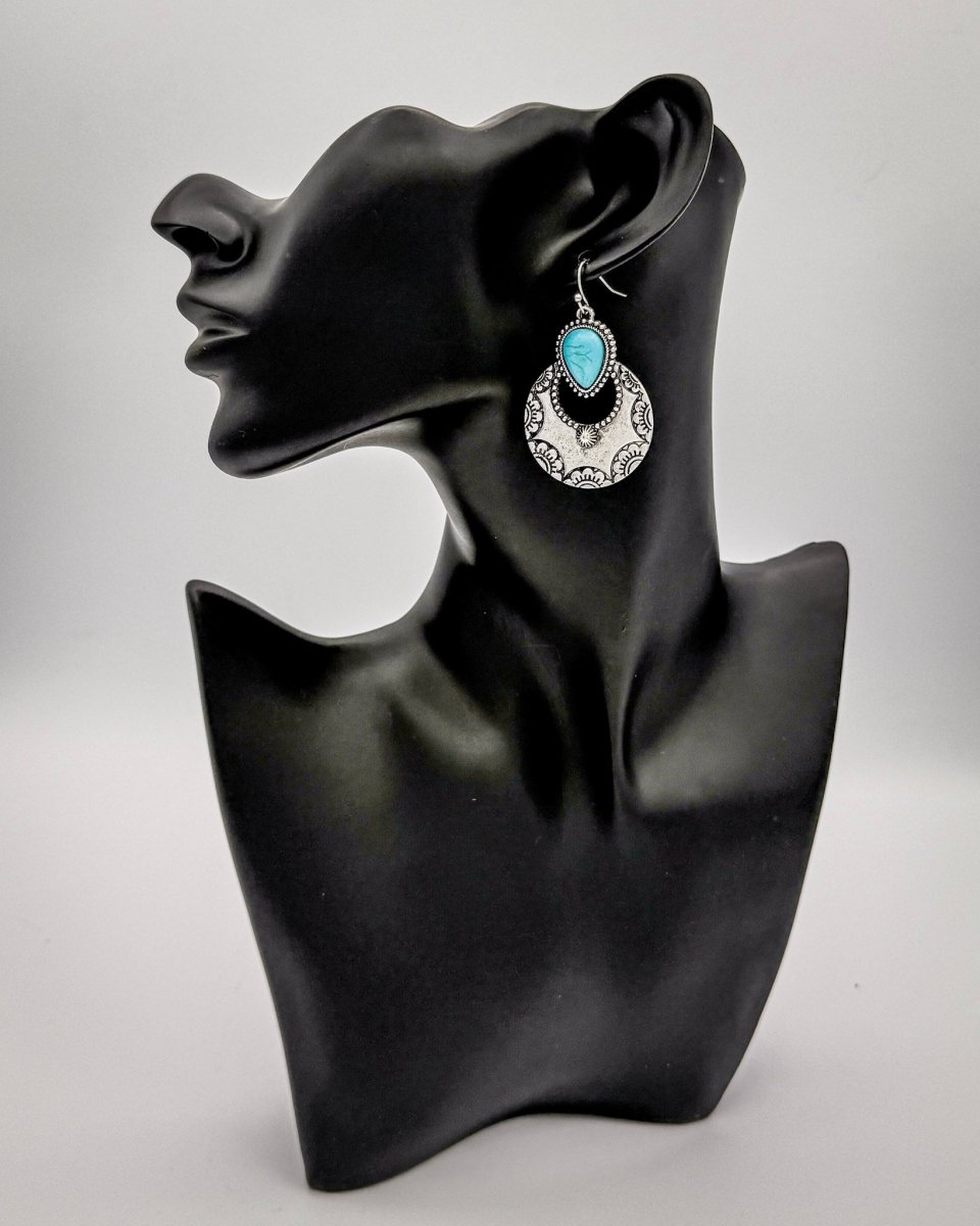 Crescent Bloom Dangle Fashion Earrings
