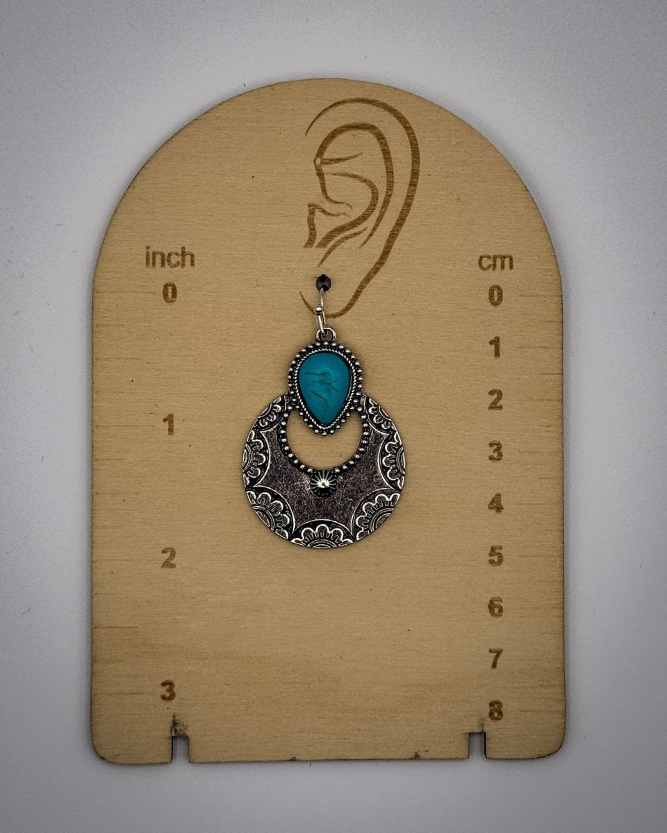 Crescent Bloom Dangle Fashion Earrings