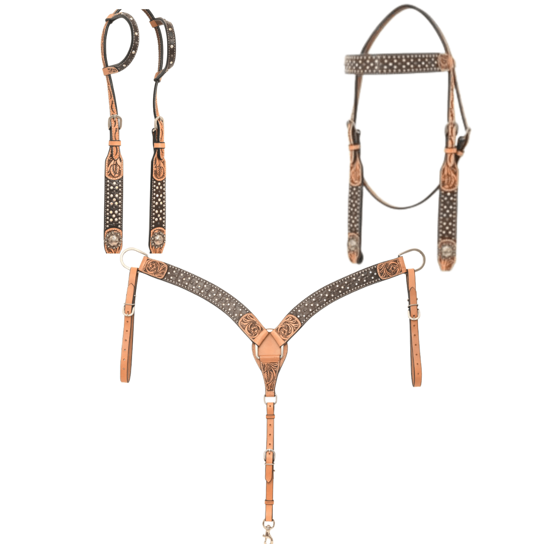 Crystal Collection Breast Collar and Headstall - Pieces Sold Separate