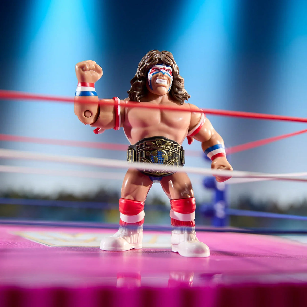 Ultimate Warrior with Intercontinental Belt (WWE Retro, Mattel) SEALED