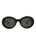 Oval-Frame Acetate Sunglasses