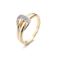 14k Gold Plated Buckle Ring
