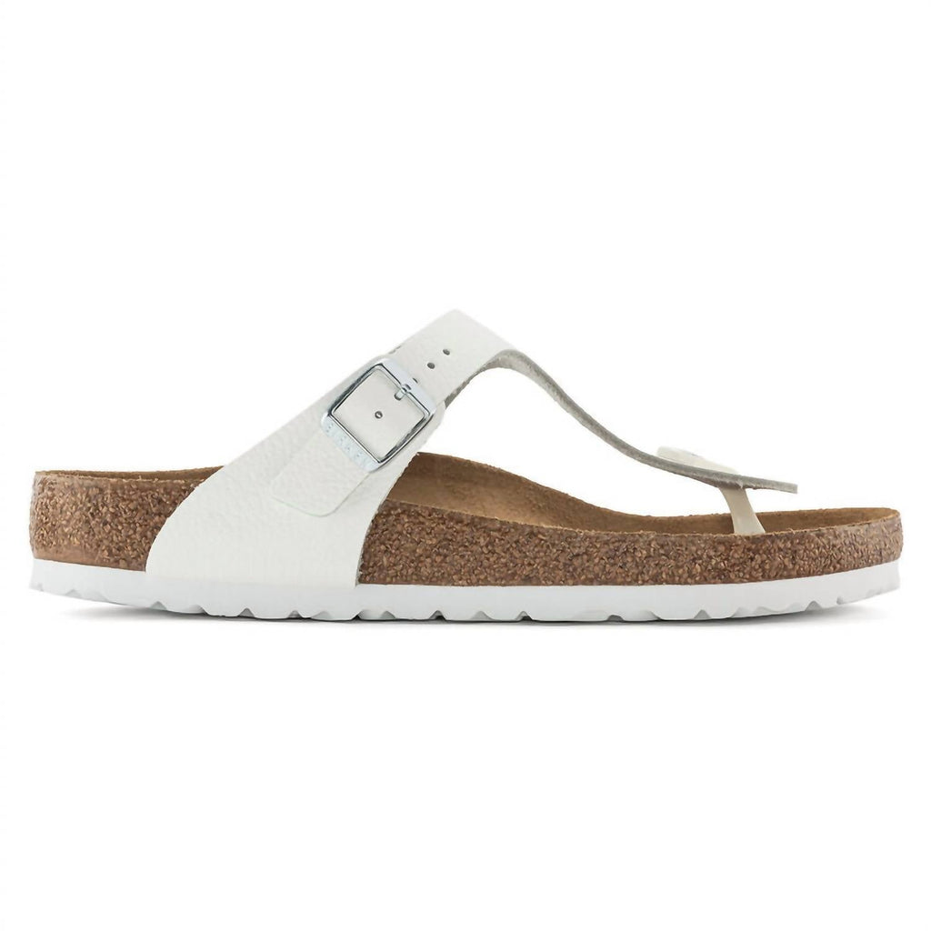 Women's Gizeh Leather Sandal In White