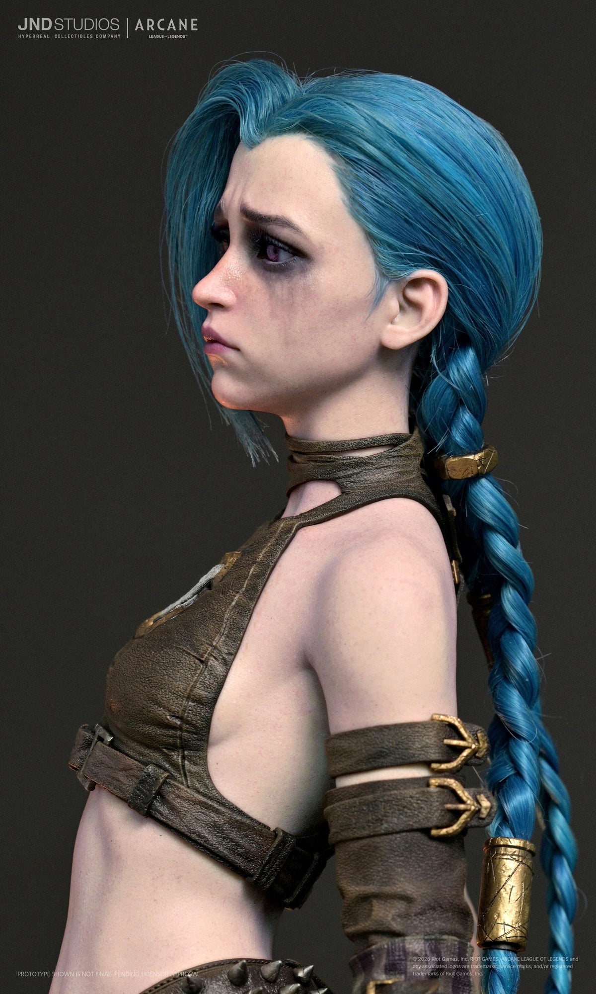 League of Legends Arcane: Jinx with 2 Head Variants 1/3 Scale Hyper Real