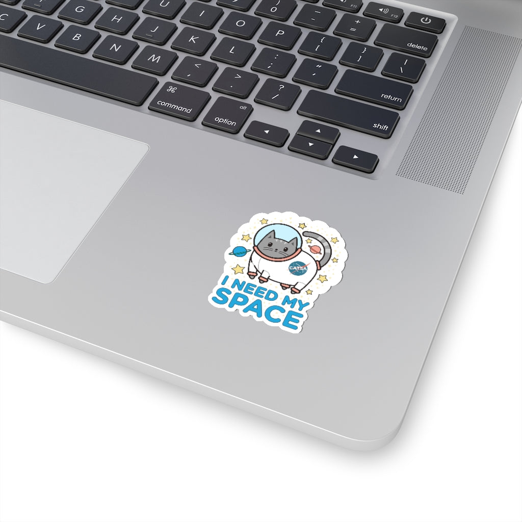 Catstronaut Space Sticker