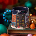 Diagon Alley Christmas Blue Mug