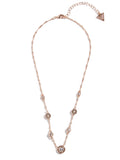 Crystal Logo Button Necklace