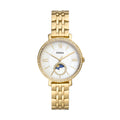 Fossil Women's Jacqueline 36mm Sun Moon Multifunction, Gold-Tone Stainless Steel Watch