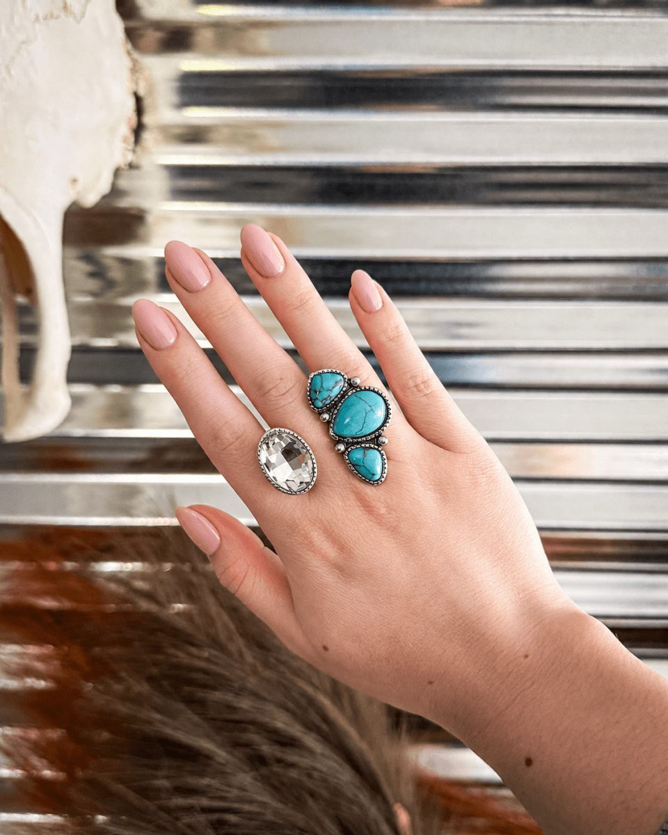 Darcy Dual Stone Cuff Ring