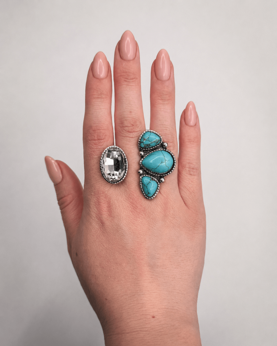 Darcy Dual Stone Cuff Ring