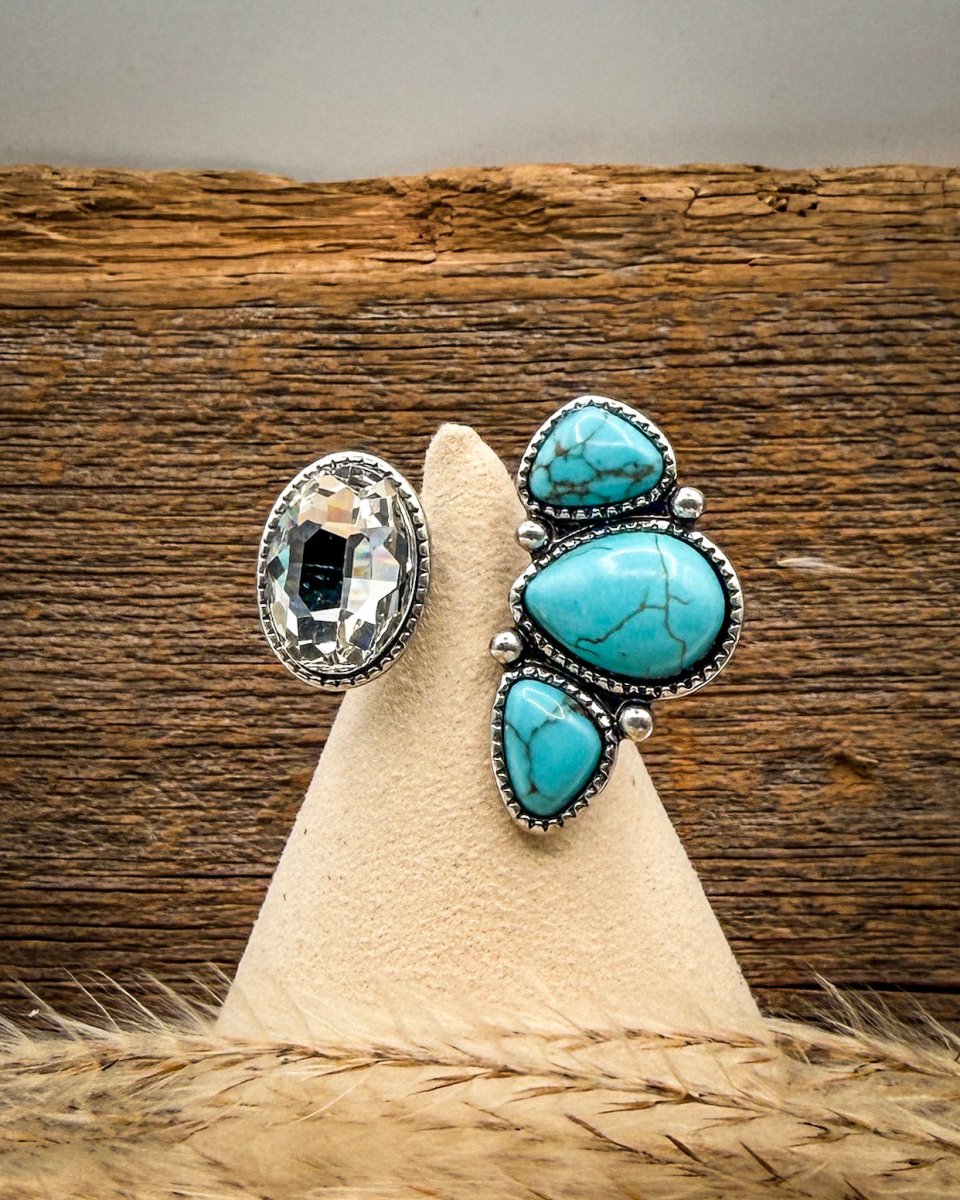 Darcy Dual Stone Cuff Ring