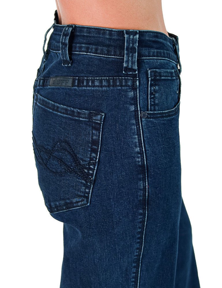 Dark Wide Leg Trouser Jeans by Cowgirl Tuff