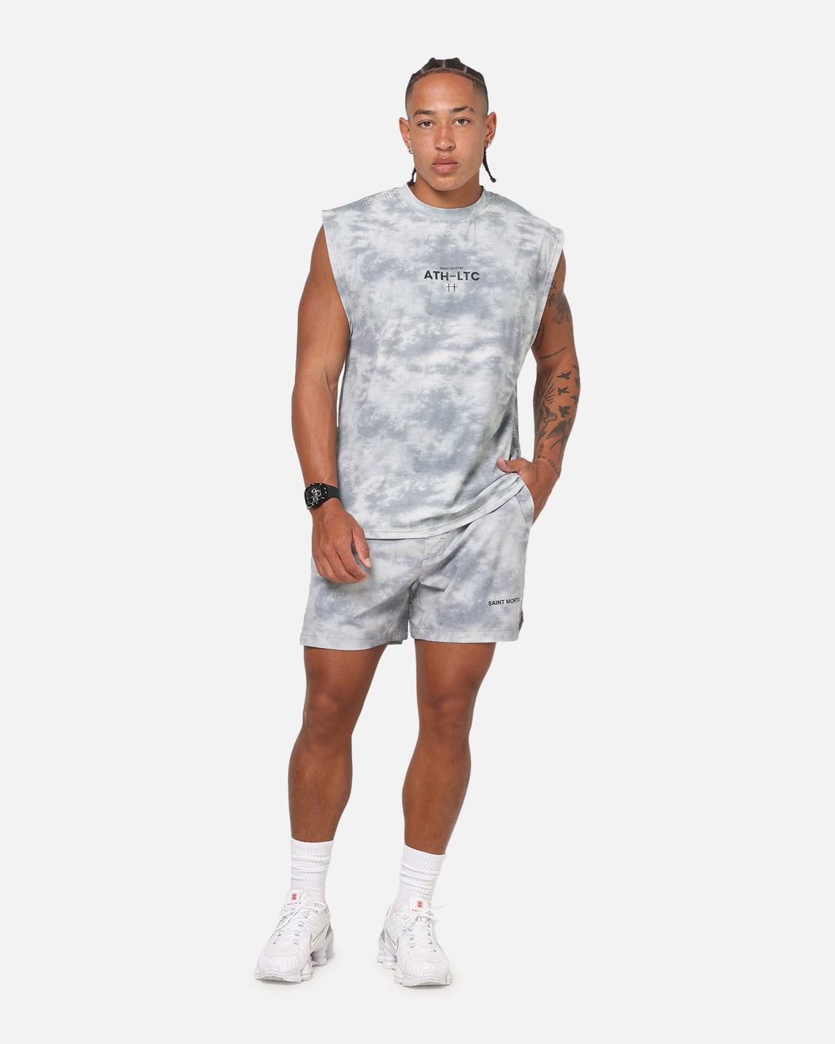 Saint Morta Athltc Training Singlet Concrete
