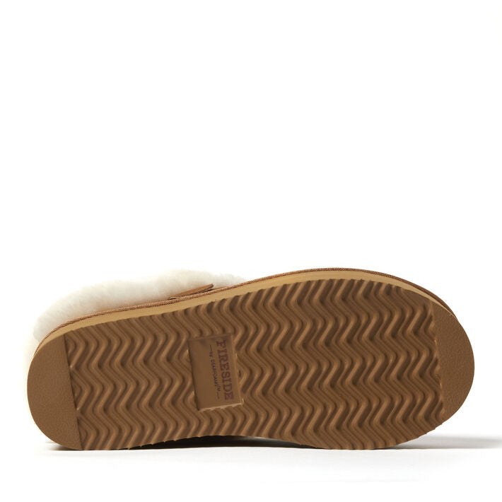 Dearfoams Bendigo Puff Platform Shearling Clog – Women's