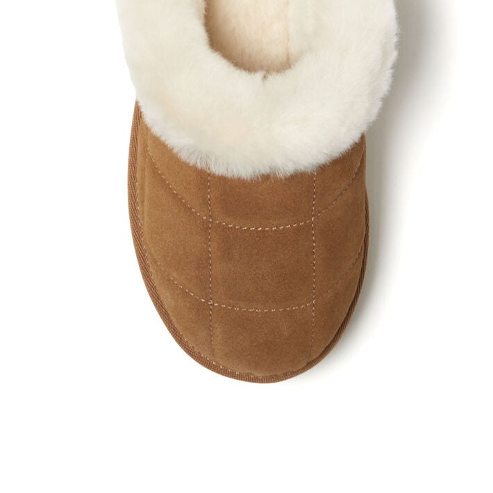 Dearfoams Bendigo Puff Platform Shearling Clog – Women's