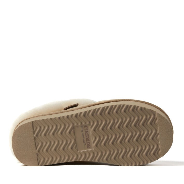 Dearfoams Bendigo Puff Platform Shearling Clog – Women's