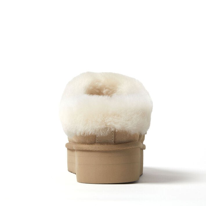 Dearfoams Bendigo Puff Platform Shearling Clog – Women's