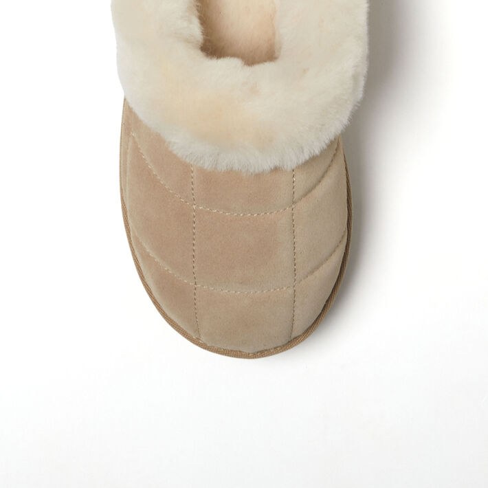 Dearfoams Bendigo Puff Platform Shearling Clog – Women's