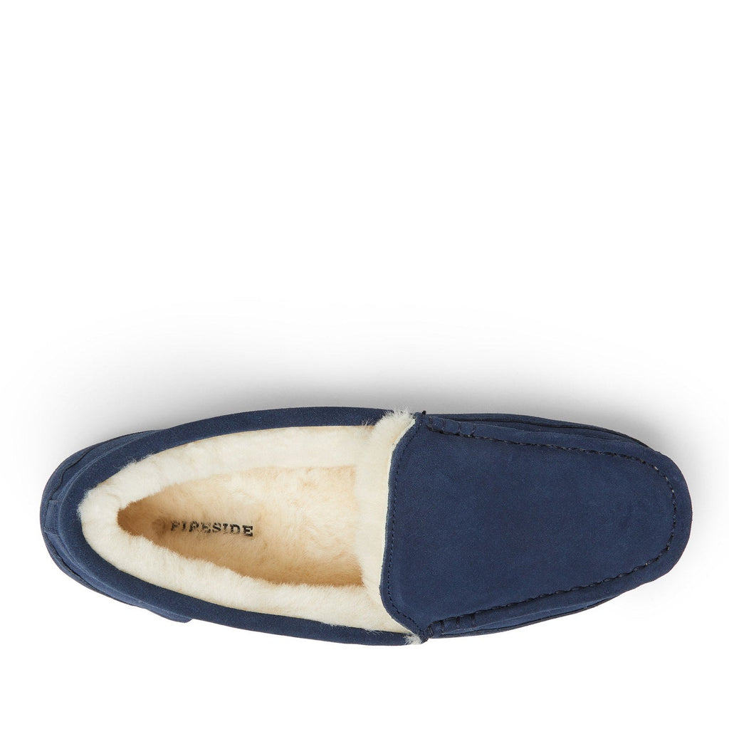 Dearfoams Melbourne Shearling Moccasin Slipper – Men's
