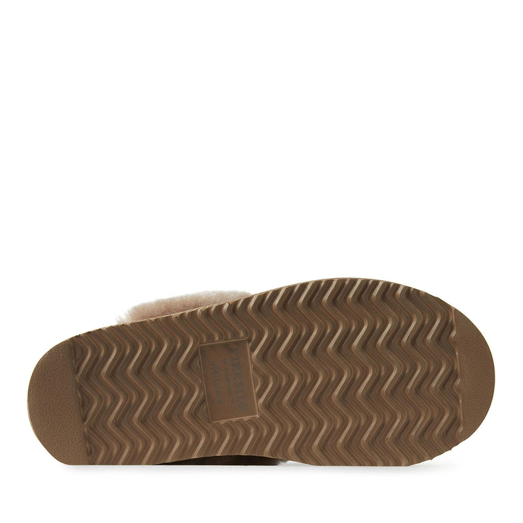 Dearfoams Sydney Genuine Shearling Scuff – Women's