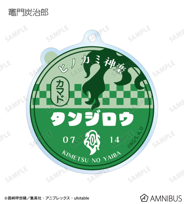 Demon Slayer Milk Bottle Cap Motif - Trading Acrylic Keychain Complete Set of 6 Types [Pre-Order Dec 2026]