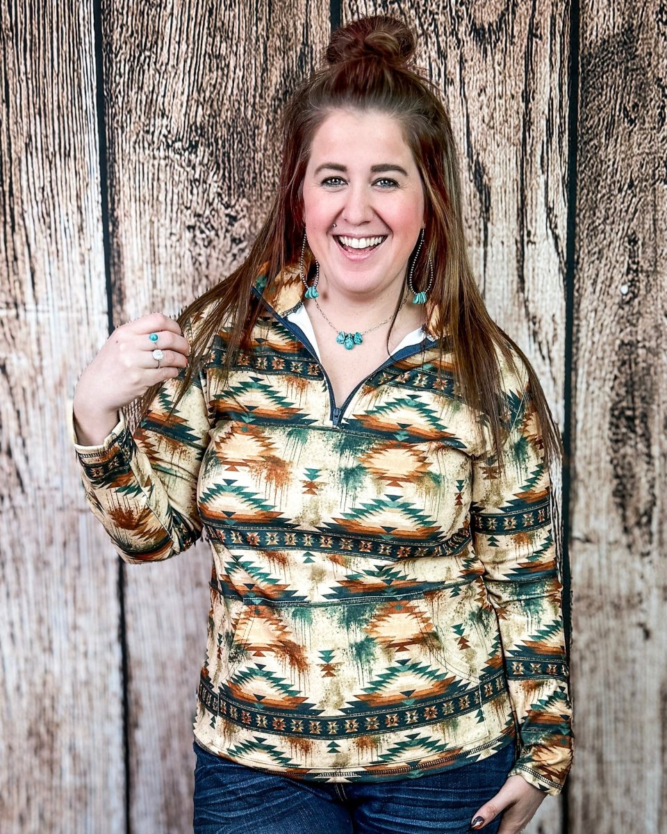 Desert Dusk Fitted Pullover by Sterling Kreek